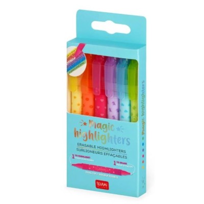 BLISTER C/ 6 x MARCADORES MAGIC LEGAMI SUBLINHA / APAGA   