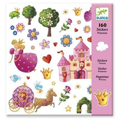 BLISTER C/ 160 x AUTOCOLANTES DJECO - PRINCESA MARGUERITE