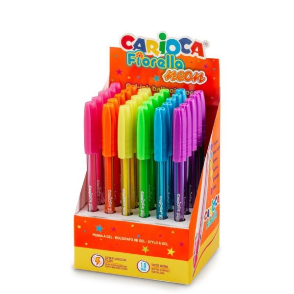ESFEROGRAFICA DE GEL CARIOCA FIORELLA NEON SORTIDO