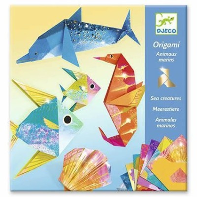 ORIGAMI DJECO ANIMAIS MARINHOS - JOGO DE ORIGAMI METALICO