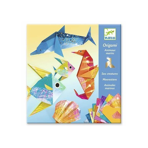 ORIGAMI DJECO ANIMAIS MARINHOS - JOGO DE ORIGAMI METALICO