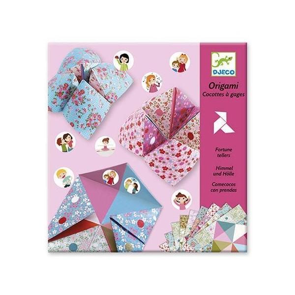 ORIGAMI DJECO QUANTOS-QUERES FLORES - ORIGAMI C/ AUTOCOLANTES