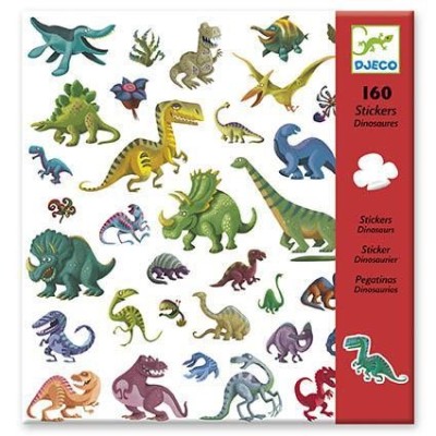 BLISTER C/ 160 x AUTOCOLANTES DJECO - DINOSSAUROS