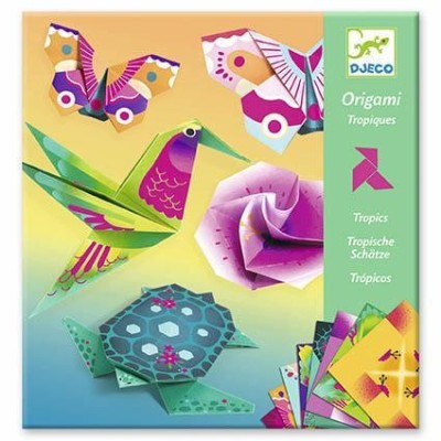 ORIGAMI DJECO TROPICOS - JOGO DE ORIGAMI NEON
