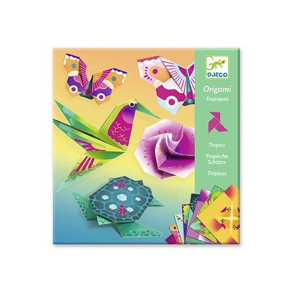 ORIGAMI DJECO TROPICOS - JOGO DE ORIGAMI NEON
