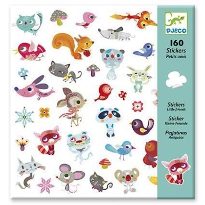 BLISTER C/ 160 x AUTOCOLANTES DJECO - PEQUENOS AMIGOS