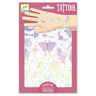 BLISTER C/ 50 x TATUAGENS DJECO - AMULETOS DA SORTE