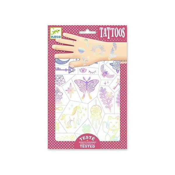 BLISTER C/ 50 x TATUAGENS DJECO - AMULETOS DA SORTE