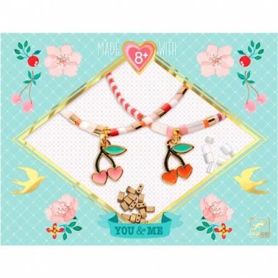 KIT DJECO ARTS CEREJAS - CONSTROI 2 PULSEIRAS