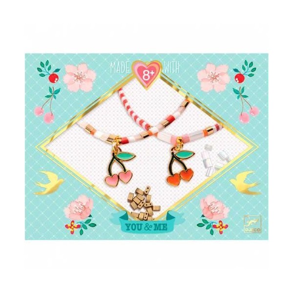 KIT DJECO ARTS CEREJAS - CONSTROI 2 PULSEIRAS