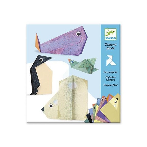 ORIGAMI DJECO ANIMAIS POLARES - JOGO DE ORIGAMI FACIL 