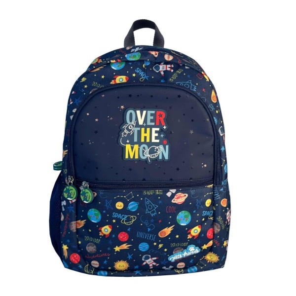 MOCHILA ESCOLAR AMBAR PETS FRIENDS OVER THE MOON 