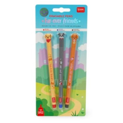 KIT 3 x ESFEROGRAFICAS APAGÁVEIS MR WONDERFUL BO-BO NATAL - PAI NATAL, RENA E PINGUIM 