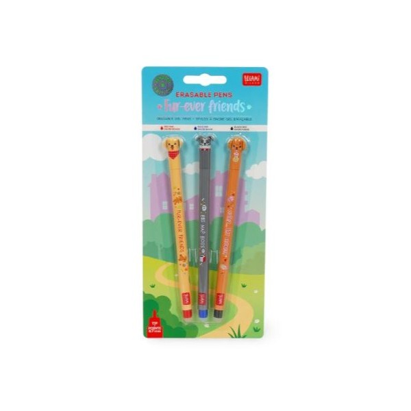 KIT 3 x ESFEROGRAFICAS APAGÁVEIS MR WONDERFUL BO-BO NATAL - PAI NATAL, RENA E PINGUIM 