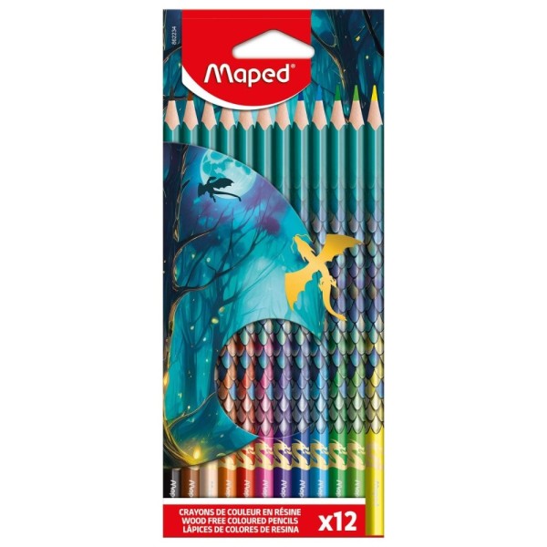 CAIXA C/ 12 LAPIS DE COR MAPED DRAGON