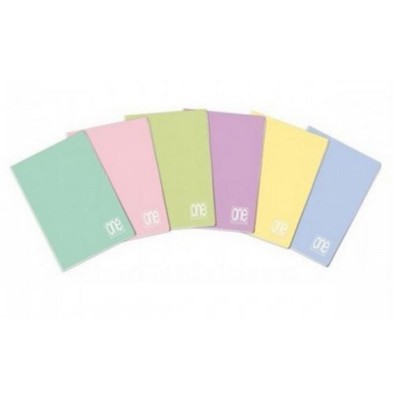 CADERNO AGRAFADO CAPA PLASTICA ONE BLASETTI A4 48FLS 100gr. PAUTADO CORES SORTIDAS