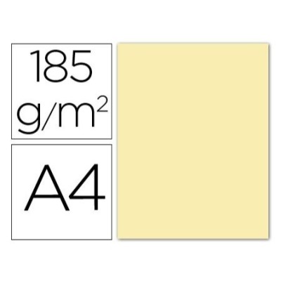 PACK C/ 50 FOLHAS CARTOLINA GUARRO A4 180/185gr. CREME