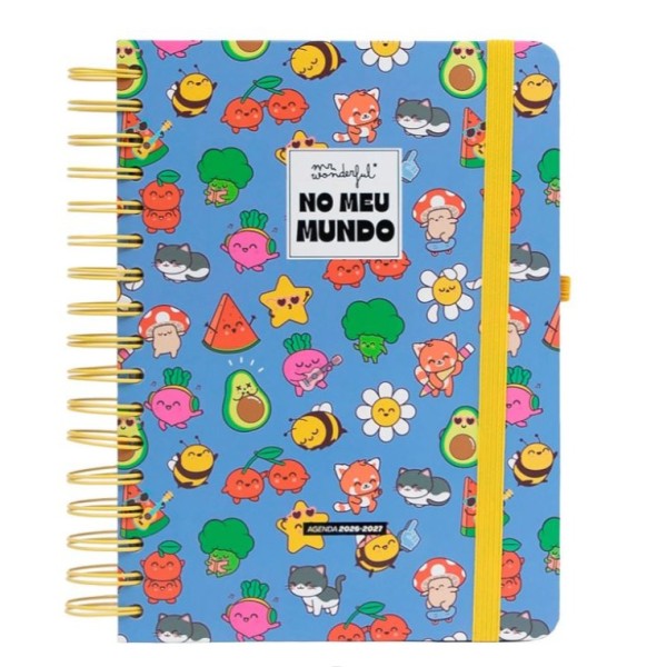 AGENDA ESCOLAR ESPIRAL DIARIA 2026-27 A5+ MR WONDERFUL - MAGIA NO DIA A DIA