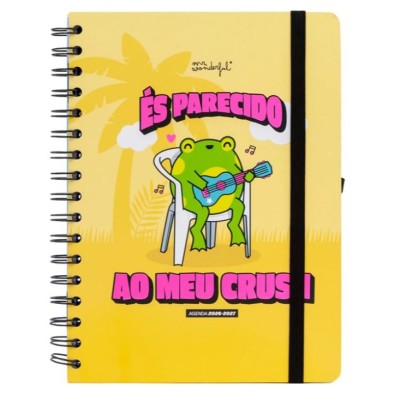 AGENDA ESCOLAR ESPIRAL SEMANAL 2026-27 A5+ MR WONDERFUL - ES PARECIDO AO MEU CRUSH