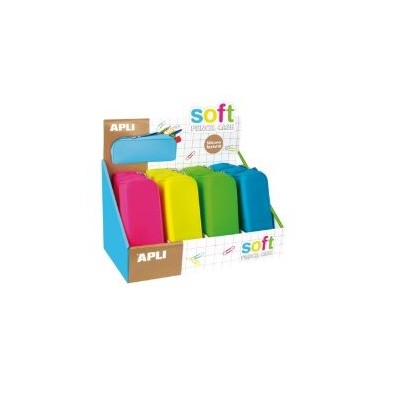 ESTOJO SILICONE APLI SOFT CORES FLUORESCENTES SORTIDAS