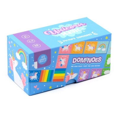 JOGO DOMINO PARA CRIANCAS UNICORNIO MAGICO 