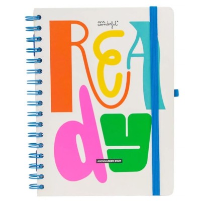 AGENDA ESCOLAR ESPIRAL SEMANAL 2026-27 A5+ MR WONDERFUL - READY