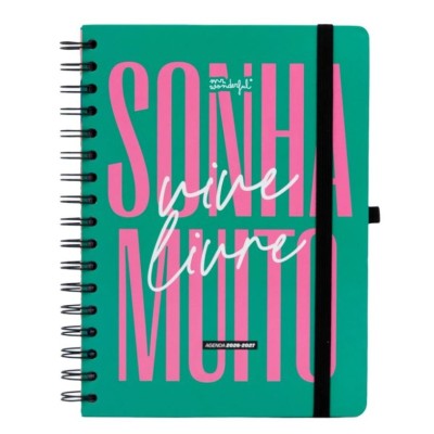 AGENDA ESCOLAR ESPIRAL SEMANAL 2026-27 A5+ MR WONDERFUL - SONHA MUITO, VIVE LIVRE