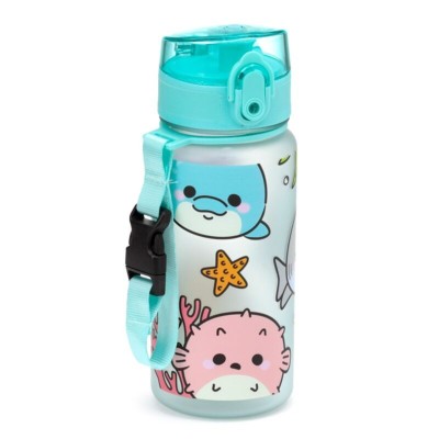 GARRAFA P/ CRIANCA ADORAMALS VIDA MARINHA 350ML