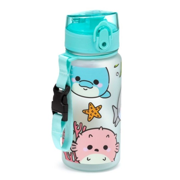 GARRAFA P/ CRIANCA ADORAMALS VIDA MARINHA 350ML