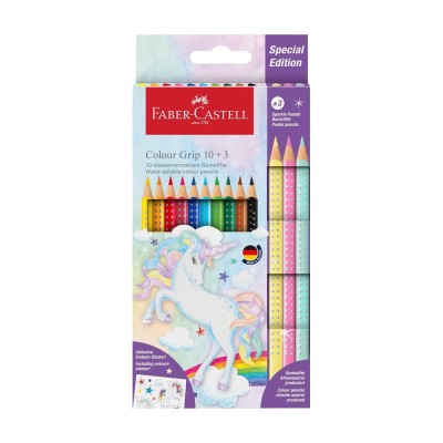 CAIXA C/ 13 x LAPIS DE CORES FABER CASTELL GRIP SPECIAL EDITION 13 CORES