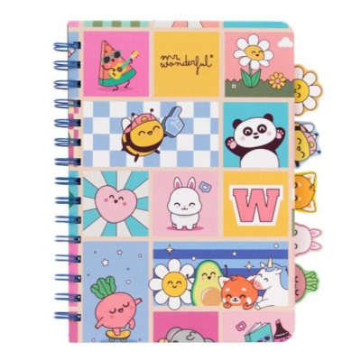 CADERNO ESPIRAL A5 PAUTADO MR WONDERFUL - ATENÇÃO! ROUBAS-ME O MEU CORAÇÃO 