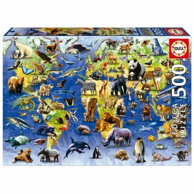 PUZZLE EDUCA 500 PECAS ESPECIES EM PERIGO DE EXTINCAO