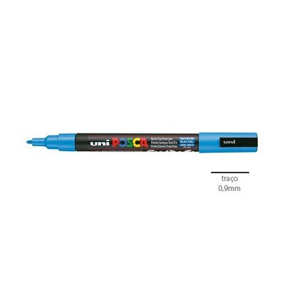 MARCADOR UNIBALL POSCA PC3M 0,9mm AZUL CEU