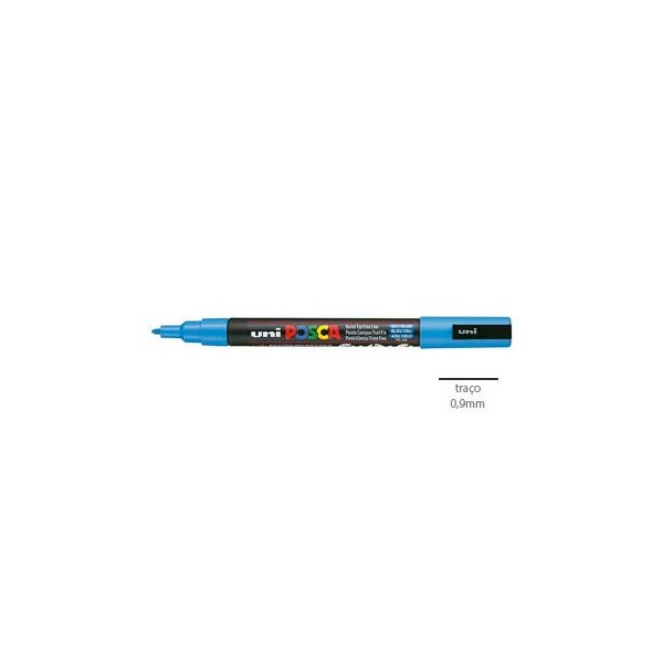 MARCADOR UNIBALL POSCA PC3M 0,9mm AZUL CEU