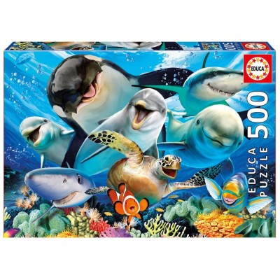 PUZZLE EDUCA 500 PECAS SELFIE DEBAIXO DE AGUA 