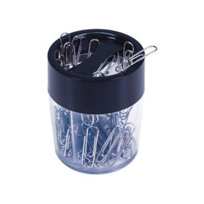 PORTA CLIPS REDONDO MAGNETICO - DUPLO - PRETO