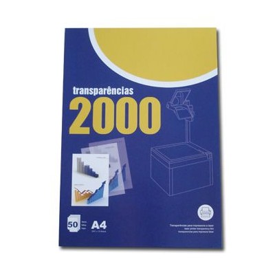 ACETATO FOTOCOPIA / TRANSPARENCIA LASER A4 50FLS TRANSPARENTE