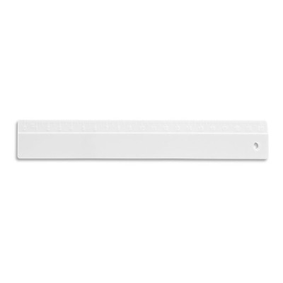 REGUA PLASTICO BRANCO OPACO "FREDERICK" 20CM