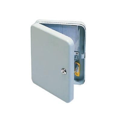 ARMARIO METALICO PORTA CHAVES QC 37x28x6cm P/ 20 CHAVES CINZENTO