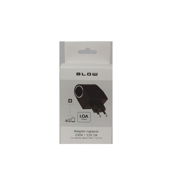 CARREGADOR / ALIMENTADOR COMUTADO 230V - 12V  C/TOMADA DE ISQUEIRO OUPUT 1A