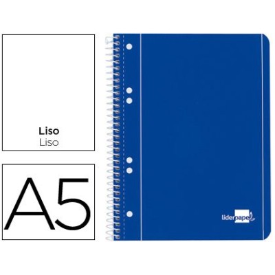 CADERNO ESPIRAL CAPA AZUL A5 80FLS LISO