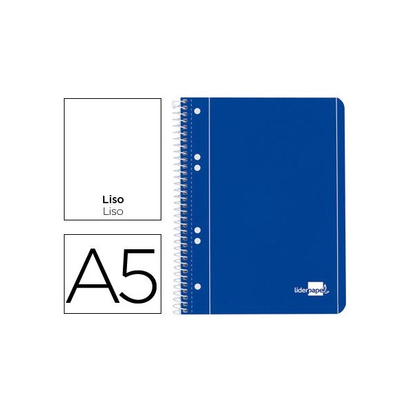 CADERNO ESPIRAL CAPA AZUL A5 80FLS LISO