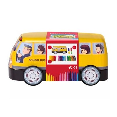 AUTOCARRO C/ 33 MARCADORES DE FELTRO FABER CASTELL C/ CLIPS