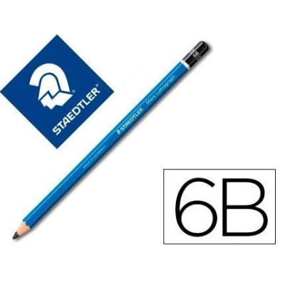 LAPIS CARVAO GRAFITE STAEDTLER MARS LUMOGRAPH 6B