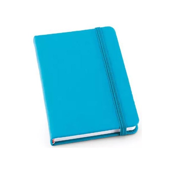BLOCO NOTAS A6 MEYER LISO 80FL C/ ELASTICO AZUL CLARO