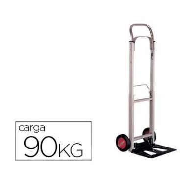 CARRO DE MAO 2 RODAS x P/ TRANSPORTE CARGAS  ATE 90KG 100x390x410mm - ALUMINIO