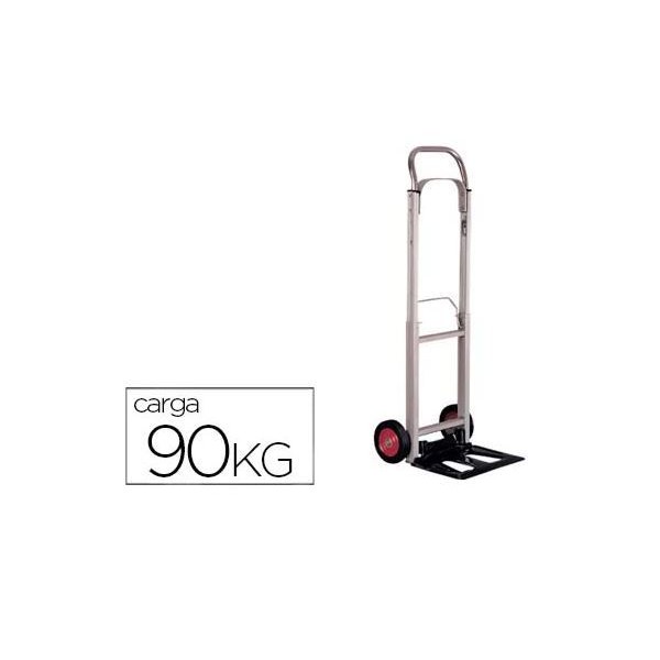 CARRO DE MAO 2 RODAS x P/ TRANSPORTE CARGAS  ATE 90KG 100x390x410mm - ALUMINIO