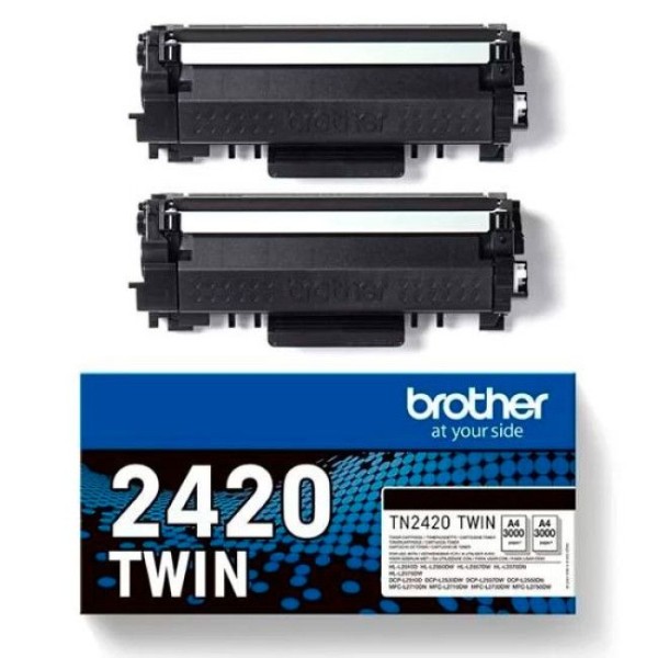 PACK DUPLO - TONER  BROTHER TN2420  3Kx2 ORIGINAL