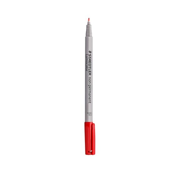 MARCADOR (NAO PERMANENTE) STAEDTLER LUMOCOLOR  0,6MM F VERMELHO