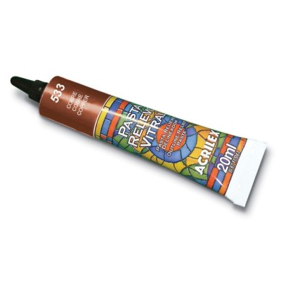 PASTA C/ RELEVO PARA CONTORNO ACRILEX  20ml  "COBRE"